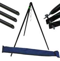 Костровая тренога с винтом и цепочкой L=1,00m, сталь