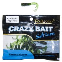 Съедобная силиконовая приманка RUBICON Crazy Bait CTF 0.9g, 40mm, цвет 001 (16 шт) Съедобная силиконовая приманка RUBICON Crazy Bait CTF 0.9g, 40mm, цвет 001 (16 шт)
