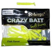 Съедобная силиконовая приманка RUBICON Crazy Bait WF 1.5g, 50mm, цвет 038 (12 шт)