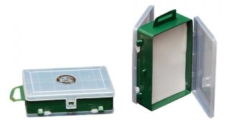 Коробка ТК-14 двойная для блесен и морм. с изолоном 11+1 отделений 115х85х35 мм Коробка ТК-14 двойная для блесен и морм. с изолоном 11+1 отделений 115х85х35 мм