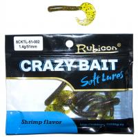Съедобная силиконовая приманка RUBICON Crazy Bait CKTL 1.4g, 51mm, цвет 002 (10 шт) Съедобная силиконовая приманка RUBICON Crazy Bait CKTL 1.4g, 51mm, цвет 002 (10 шт)