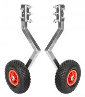 Транцевые колеса быстросъемные 260 надувное дно (нерж)