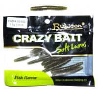 Съедобная силиконовая приманка RUBICON Crazy Bait WMA 1.6g, 50mm, цвет 002 (12 шт)