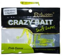 Съедобная силиконовая приманка RUBICON Crazy Bait NWM 0.35g, 40mm, цвет 012 (10 шт) Съедобная силиконовая приманка RUBICON Crazy Bait NWM 0.35g, 40mm, цвет 012 (10 шт)
