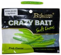 Съедобная силиконовая приманка RUBICON Crazy Bait WMA 1.6g, 50mm, цвет 202 (12 шт)