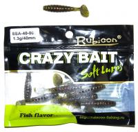 Съедобная силиконовая приманка RUBICON Crazy Bait SA 1.3g, 40mm, цвет 002 (12 шт) Съедобная силиконовая приманка RUBICON Crazy Bait SA 1.3g, 40mm, цвет 002 (12 шт)