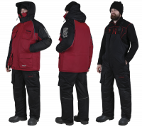 Костюм зимний Alaskan Russian Mission бордовый/черный раз.        XS