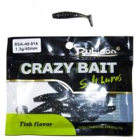Съедобная силиконовая приманка RUBICON Crazy Bait SA 1.3g, 40mm, цвет 014 (12 шт) Съедобная силиконовая приманка RUBICON Crazy Bait SA 1.3g, 40mm, цвет 014 (12 шт)