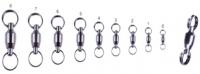 Вертлюг Rubicon Ball Bearing Swivel with Split Ring 71008-04 №4, тест 17кг. 