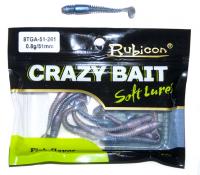 Съедобная силиконовая приманка RUBICON Crazy Bait TGA 0.8g, 51mm, цвет 261 (12 шт) Съедобная силиконовая приманка RUBICON Crazy Bait TGA 0.8g, 51mm, цвет 261 (12 шт)