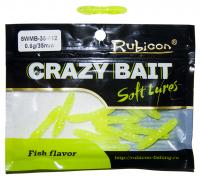 Съедобная силиконовая приманка RUBICON Crazy Bait WMB 0.8g, 35mm, цвет 012 (12 шт) Съедобная силиконовая приманка RUBICON Crazy Bait WMB 0.8g, 35mm, цвет 012 (12 шт)