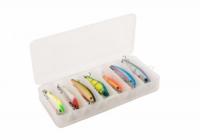 Коробка для воблеров и балансиров ВБ-1 двойная прозрачная 7+7 отделений 190х85х35 мм