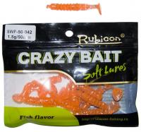 Съедобная силиконовая приманка RUBICON Crazy Bait WF 1.5g, 50mm, цвет 042 (12 шт)
