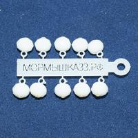 Подвеска с белым граненым шариком №22