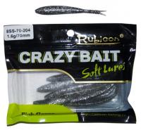 Съедобная силиконовая приманка RUBICON Crazy Bait SS 1.6g, 70mm, цвет 204 (12 шт) Съедобная силиконовая приманка RUBICON Crazy Bait SS 1.6g, 70mm, цвет 204 (12 шт)