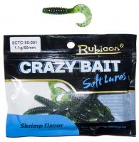 Съедобная силиконовая приманка RUBICON Crazy Bait CTC 1.1g, 50mm, цвет 001 (12 шт) Съедобная силиконовая приманка RUBICON Crazy Bait CTC 1.1g, 50mm, цвет 001 (12 шт)