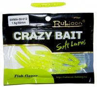 Съедобная силиконовая приманка RUBICON Crazy Bait WMA 1.6g, 50mm, цвет 012 (12 шт)