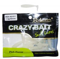 Съедобная силиконовая приманка RUBICON Crazy Bait SA 1.3g, 40mm, цвет 011 (12 шт) Съедобная силиконовая приманка RUBICON Crazy Bait SA 1.3g, 40mm, цвет 011 (12 шт)