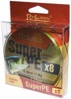 Леска плетеная RUBICON Super PE 8x 135m green, d=0,18mm Леска плетеная RUBICON Super PE 8x 135m green, d=0,18mm