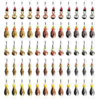  Набор паяных мормышек №4, латунь/никель/медь (60шт)