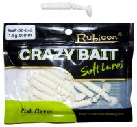 Съедобная силиконовая приманка RUBICON Crazy Bait WF 1.5g, 50mm, цвет 040 (12 шт)
