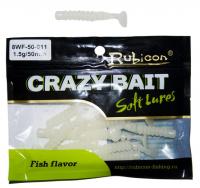 Съедобная силиконовая приманка RUBICON Crazy Bait WF 1.5g, 50mm, цвет 011 (12 шт)