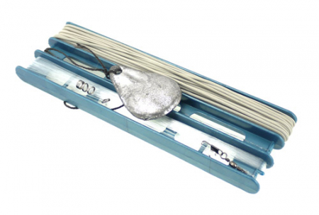 Удочка донная XTRO с резинкой d=2,0 и грузом (пласт. мотовило)