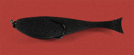 Рыба поролоновая с офсетным кр. 6см черный Рыба поролоновая с офсетным кр. 6см черный