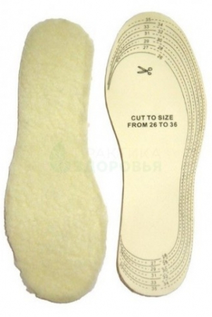 Стельки зимние искуственный мех, раз. 36-46 Стельки зимние искуственный мех, раз. 36-46