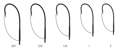 Крючки RUBICON Weedless Single Hook KH12001-02 (10 шт.)