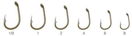 Крючки RUBICON Carp Olive KH10098O-06 (10 шт.)